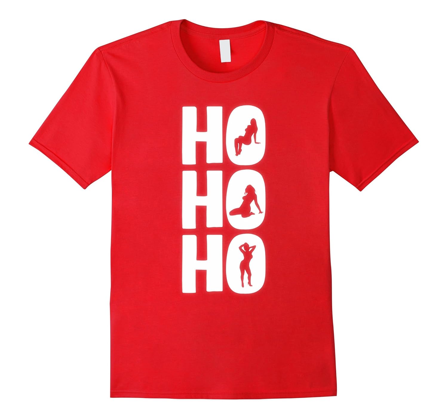 Ho Ho Ho Sexy Ladies Funny Christmas Naughty Humor T-Shirt-ANZ