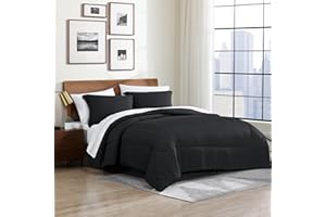 Cathay Home Parure de lit 6 pièces Bed in a Bag Moderne, ultra douce, toutes saisons avec 1 couette, drap-housse, drap plat, 