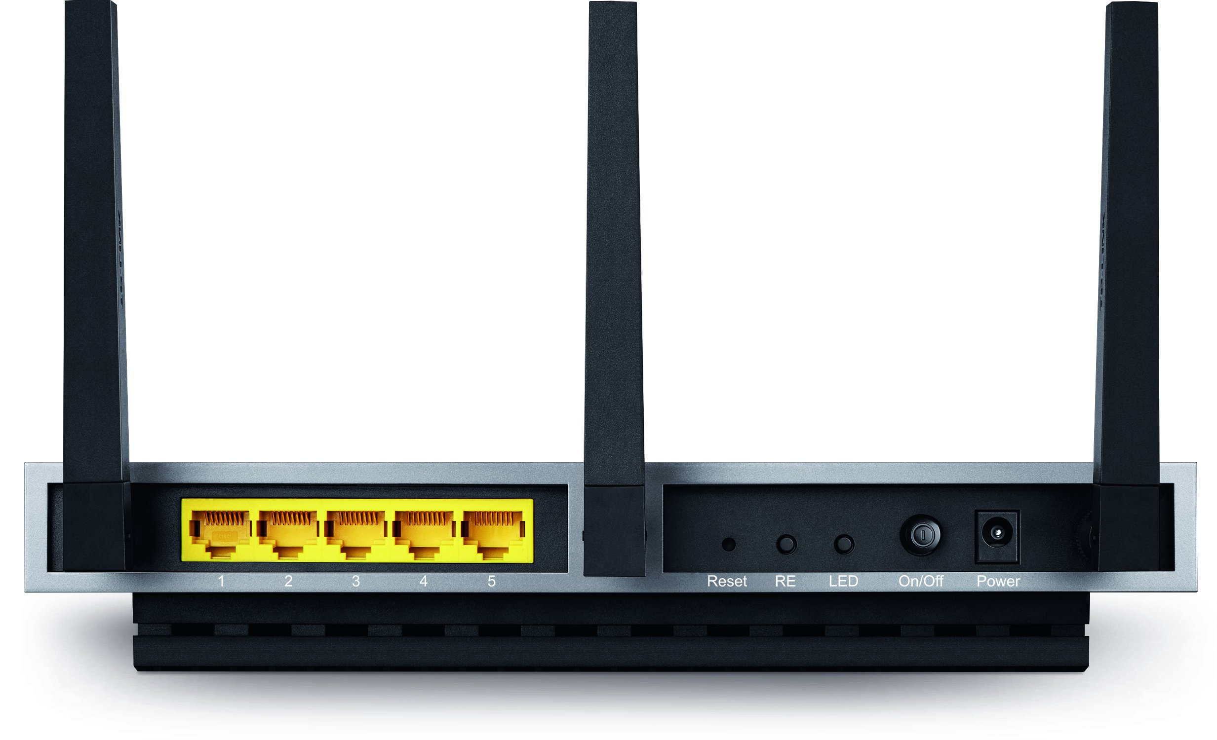 TPLink AC1900 Desktop Dual Band WiFi Range Extender w/ 5 Gigabit Ports (RE580D),Black