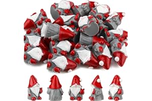 GGSTDDUP 20Pcs Mini Gnomes Ornaments, Mini Resin Gnomes Statues, Cute Mini Gnomes Fairy Miniature Gnome Figurines, Garden Gnomes Mini Resin Dwarf Statues Decor, for Landscape Outdoor Patio Yard Lawn