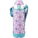 タイガー 水筒 500ml 直飲み コップ 付 2WAY ステンレス ボトル ポーチ付き サハラ パープル フラワー MBO-F050-V Tiger
