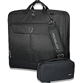 WELKINLAND 3-Suits Garment Bag for Travel with Toiletry Bag, 30L-Large Suit Carry On Garments Bag for Travels, 15-Pockets Suits Holder Travel Bags, Wrinkle-Free Suit and Dress Garment Bag for Travels