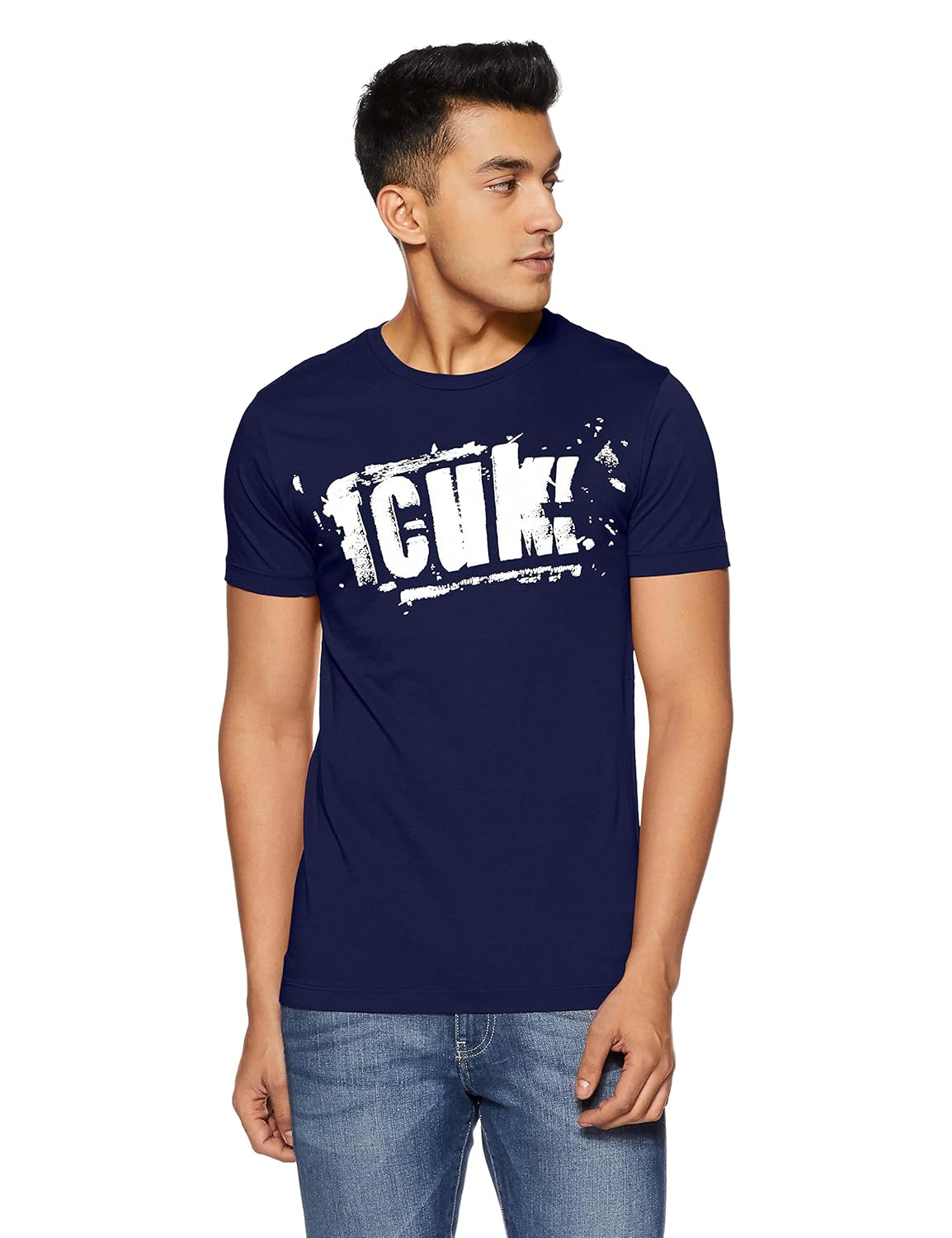 french connection men's solid slim fit t-shirt