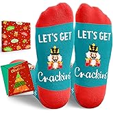 HAPPYPOP Funny Christmas Socks - Xmas Stocking Stuffer Gift Ideas for Holiday Women Men