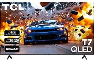 TCL 75 Inch Class T7 Series | 4K QLED HDR | 75T7, 2025 Model | 120HZ-144HZ High Brightness Smart Google TV Dolby Atmos Audio | Voice Remote Alexa Gaming Streaming Television