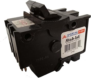 American Federal Pacific Circuit Breaker 2 Pole 60 Amp Thick Series Magnetic Circuit Breakers Amazon Com