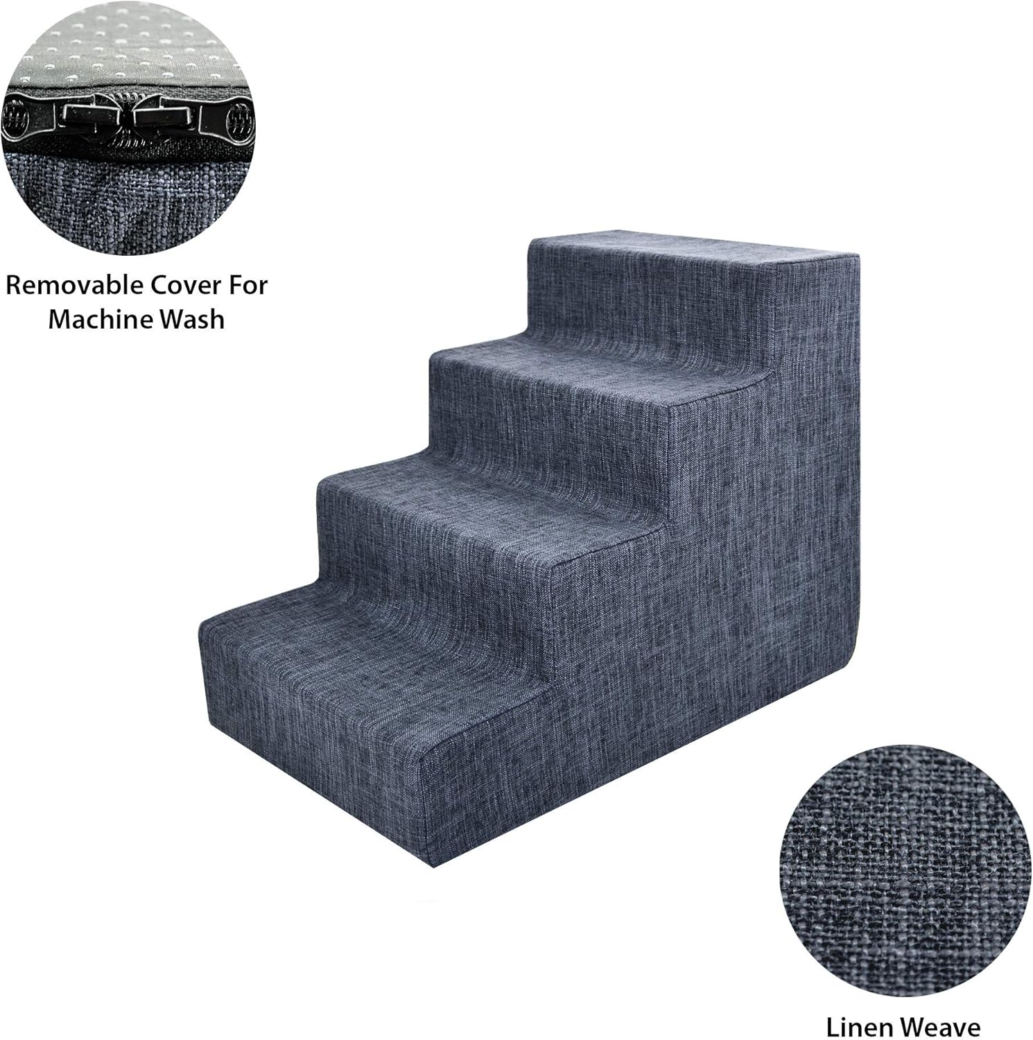 USA Made Pet Steps/Stairs with CertiPUR-US Certified Foam for Dogs & Cats by Best Pet Supplies : Pet Supplies