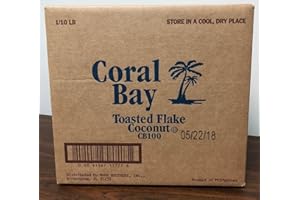 FOXCUP Coral Bay Toasted Coconut Flakes, 10 Pound