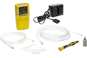 BW Technologies XT-XWHM-Y-NA GasAlertMax XT II 4-Gas Detector with Pump, Combustible, O2, H2S and CO, Yellow
