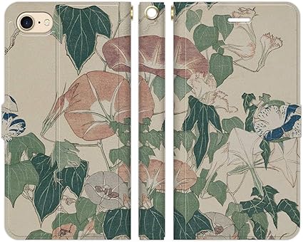 Amazon Co Jp ブレインズ Iphone Se 第2世代 Iphone8 Iphone7 兼用 手帳型 ケース カバー 葛飾 北斎 富嶽三十六景 06 北斎花鳥画集 朝顔に雨蛙 古典 浮世絵 和物 和柄 家電 カメラ