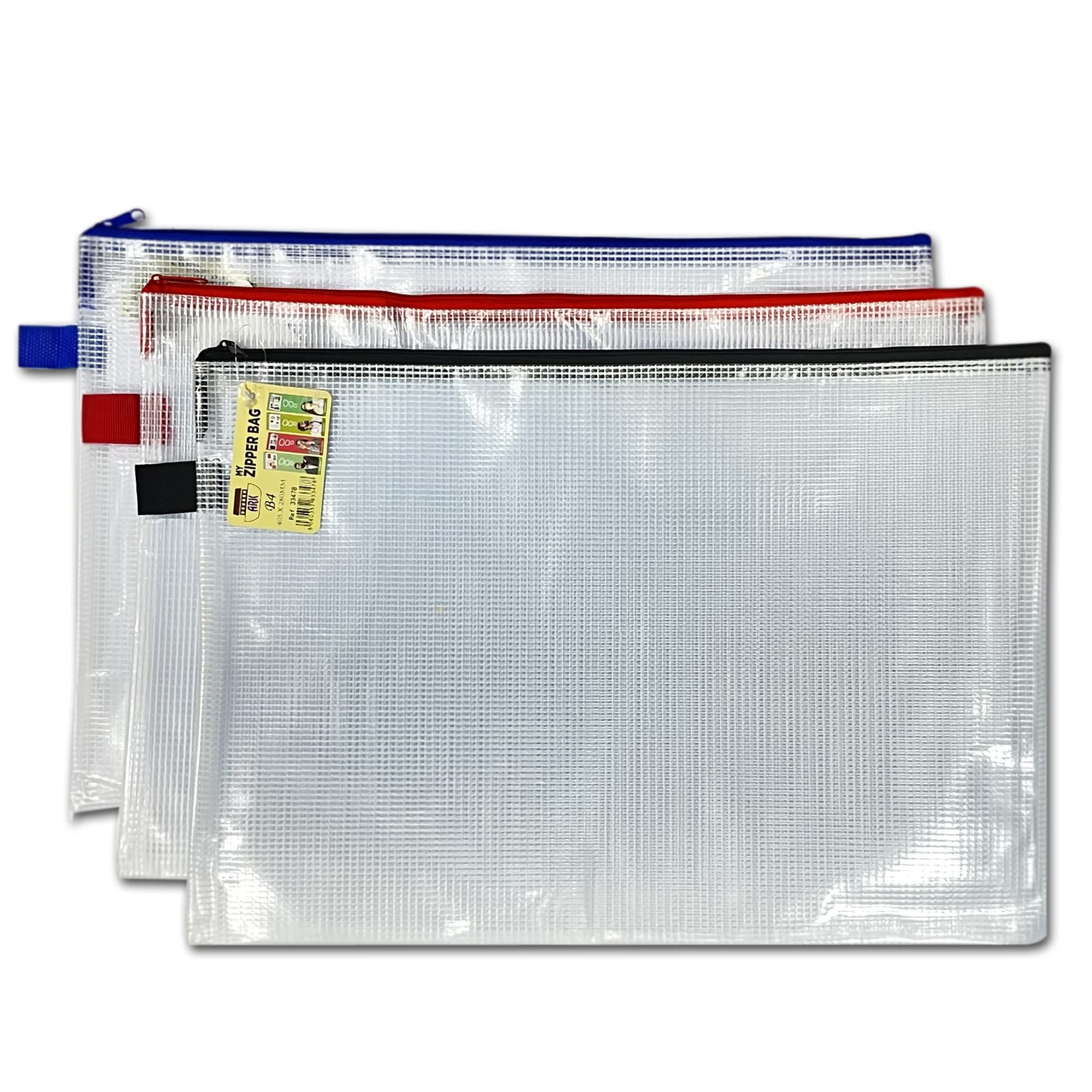 12 x B4 Heavy Duty Strong Weatherproof Storage Zip Wallet Tuff Bags