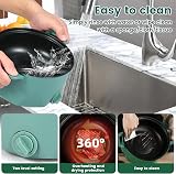 Electric Hot Pot 2L Stainless Steel Noodles Cooker w/ Steam Rack UK view 6