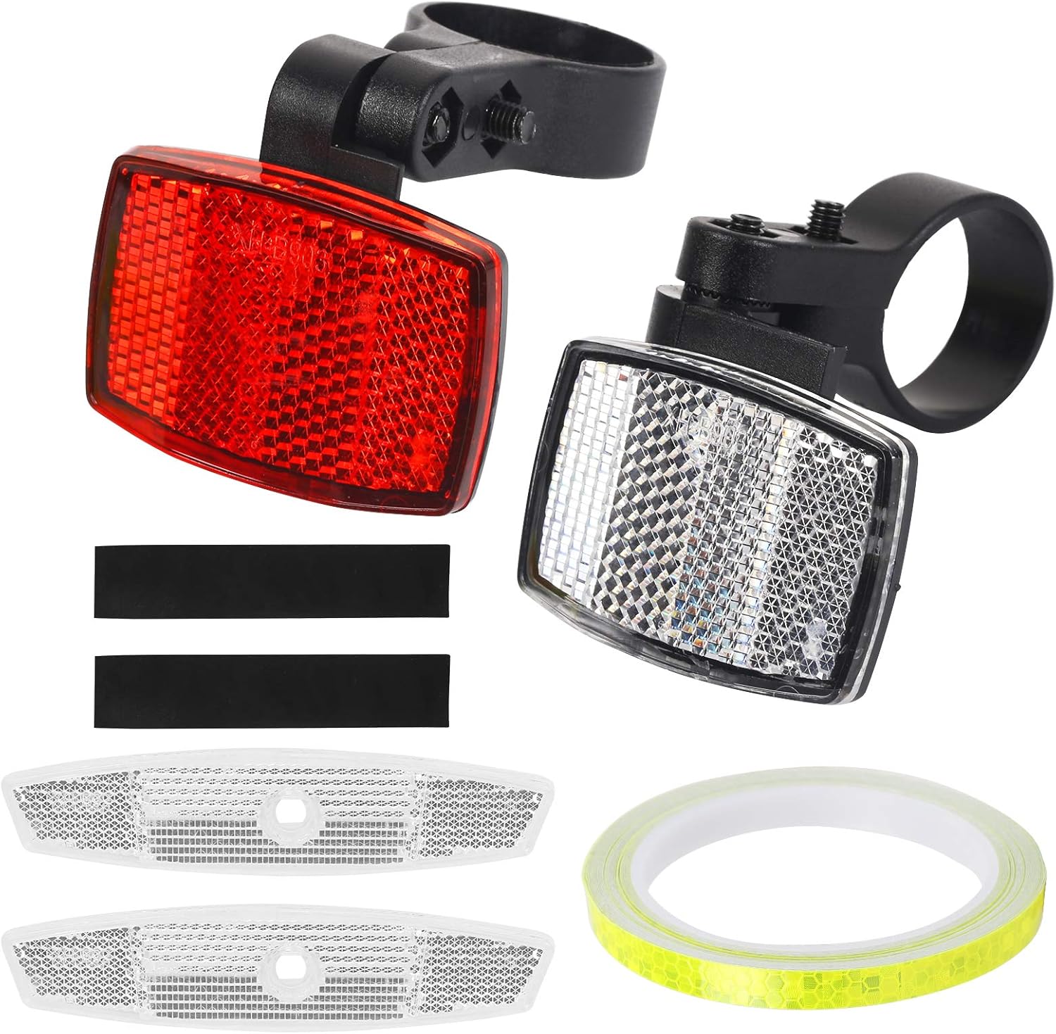 CHALA ,7PCS Accessoires réfléchissants kit pour vélos réflecteurs