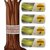 W4W, Spotted Lantern Fly Tree Trap - 4 Rolls (30 Feet Each Roll) - Lanternfly Tree Tape Creates a Sticky Barrier Protecting Trees from Harmful Insects - Non-Toxic