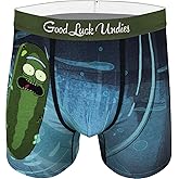 Good Luck Undies Men's Rick and Morty Boxer Brief Underwear