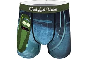 Good Luck Undies Men's Rick and Morty Boxer Brief Underwear