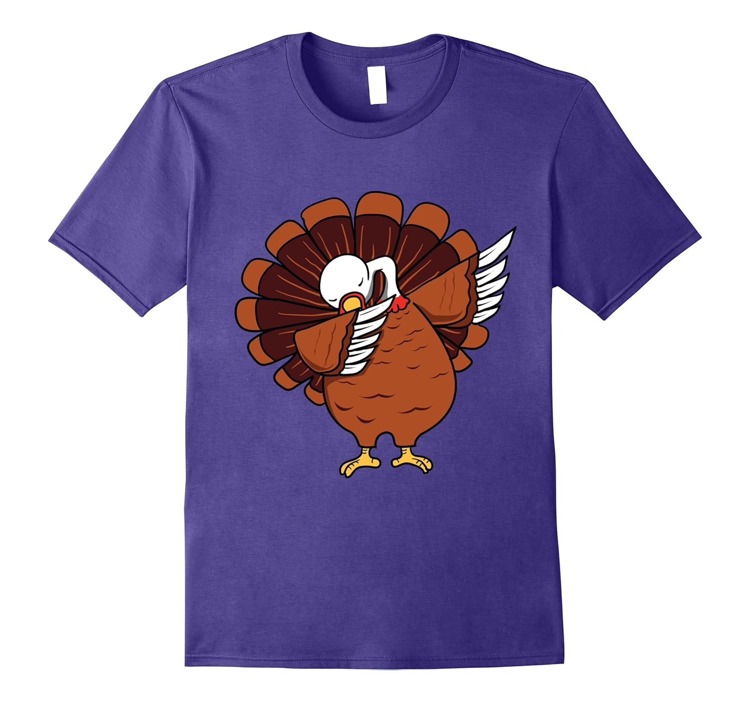 Dabbing Turkey Thanksgiving T Shirt.-Rose