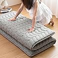 Vibe bear Premium 3.5" Thick Japanese Futon Floor Mattress - Single Size 25"x75" - 100% High-Density Foam,Foldable Floor Mattress,Comfortable Tatami Mat for Dorm,Bedroom,or Guest Room(Hemp Gray)