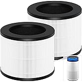 2 Pack Airmega 100 Filter Replacement Compatible with Coway Airmega 100 Air Purifier, 3-in-1 True HEPA and Deodorization Filter