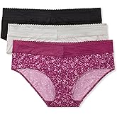 Warner's womens Warners Blissful Benefits Dig-free Microfiber Lace Hipster 3-pack Wrw251hp12w