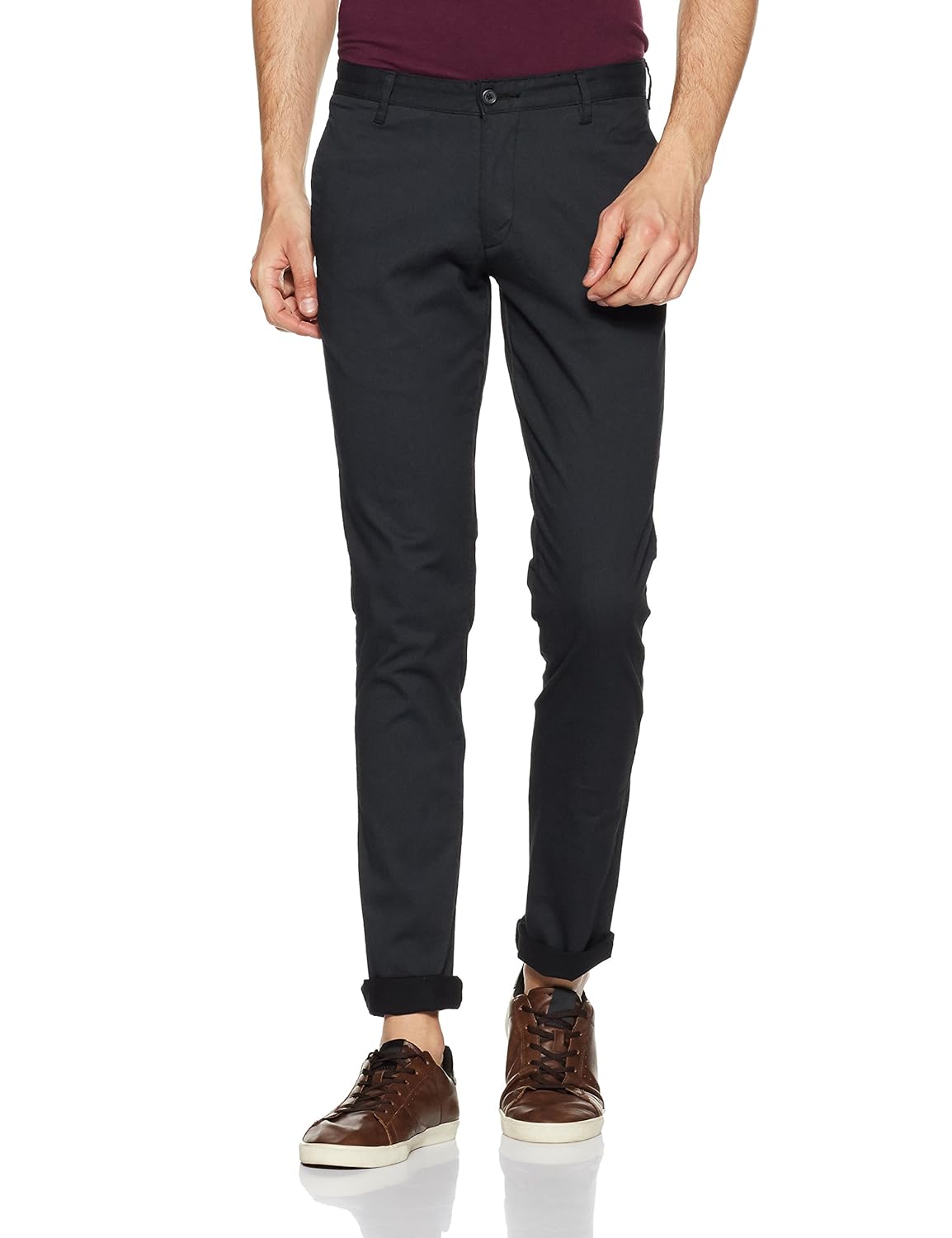 diverse men's slim fit casual trousers