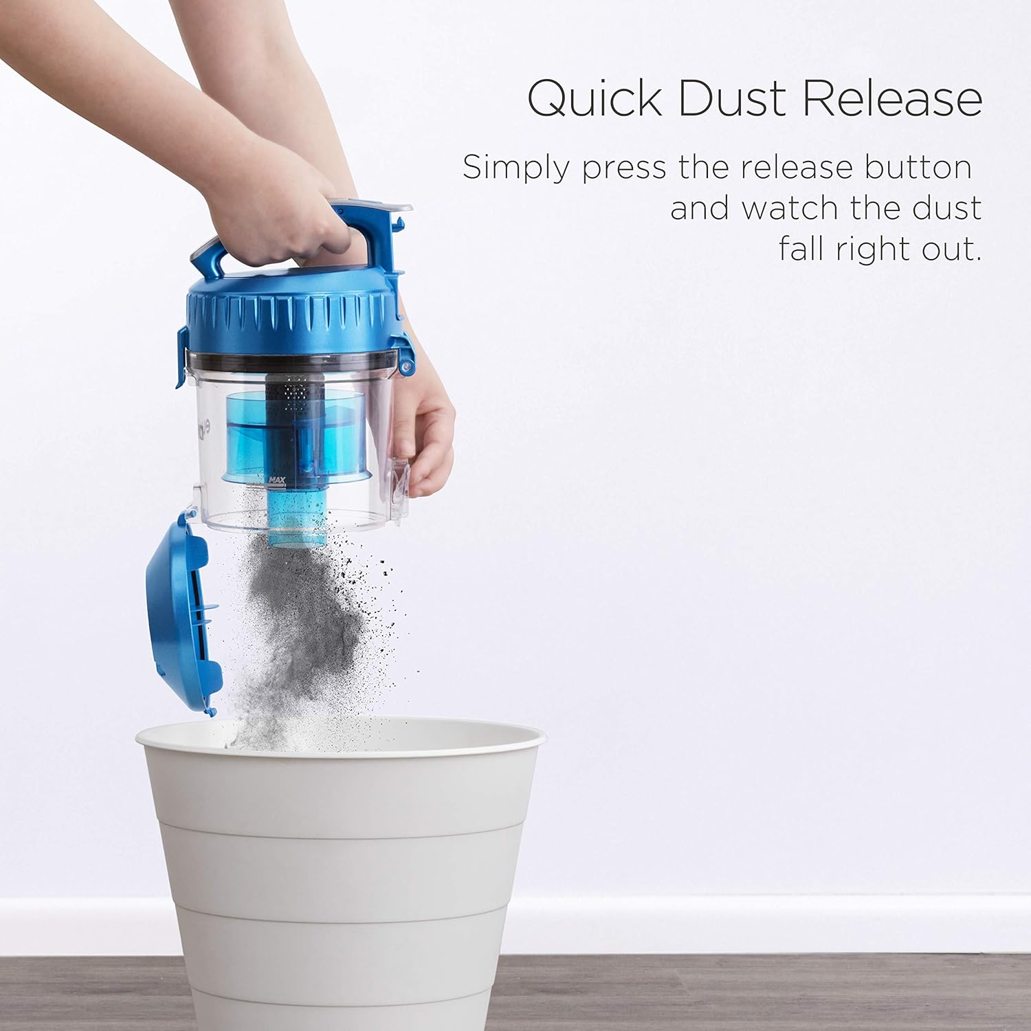 Eureka Whirlwind Bagless Canister Vacuum Cleaner, Lightweight Vac for Carpets and Hard Floors, w/Filter, Blue: Home & Kitchen