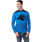 FOCO Men's NFL Big Logo Two Tone Knit Sweater