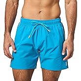 BOSS Mens Iconic Stripe Swim Trunks