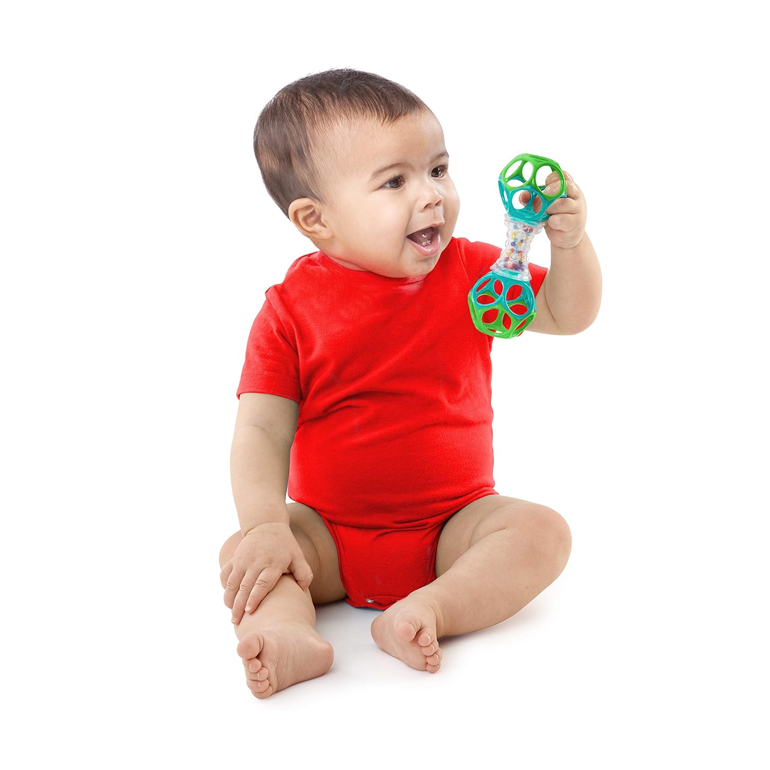 O Ball Bright Starts Oball Shaker Rattle Toy, Ages Newborn Plus : Baby Rattles : Baby