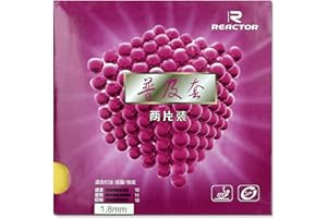 Reactor Allround Table Tennis Rubber Double Pack Corbor 1.8 Cover Red + Black Ittf Certification