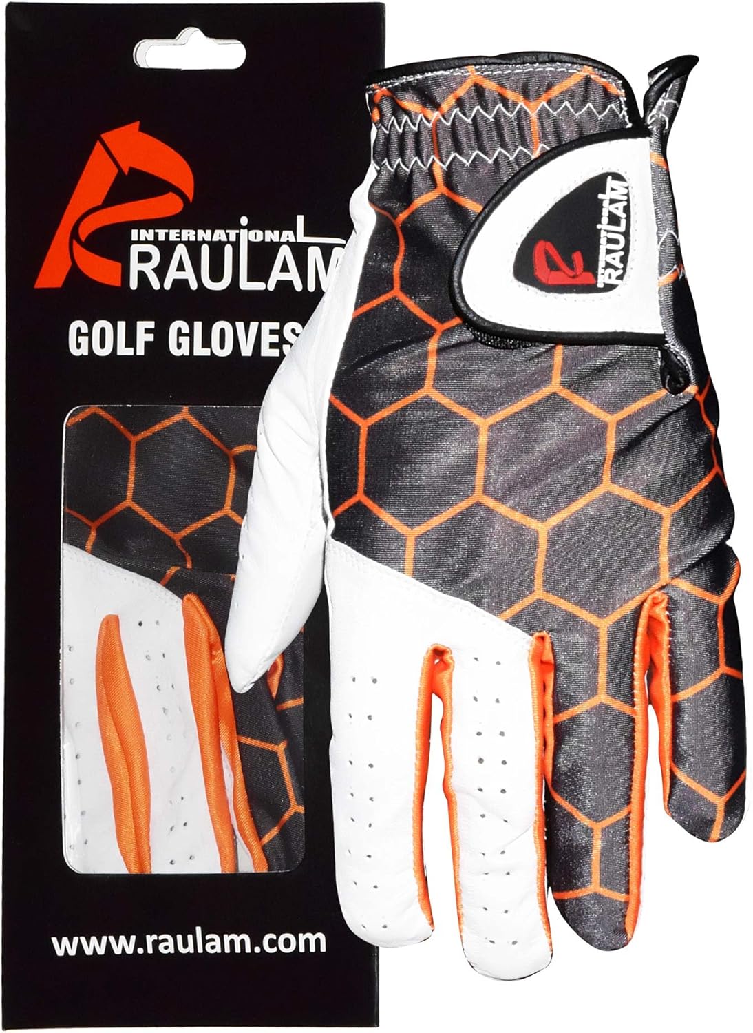 orange golf glove
