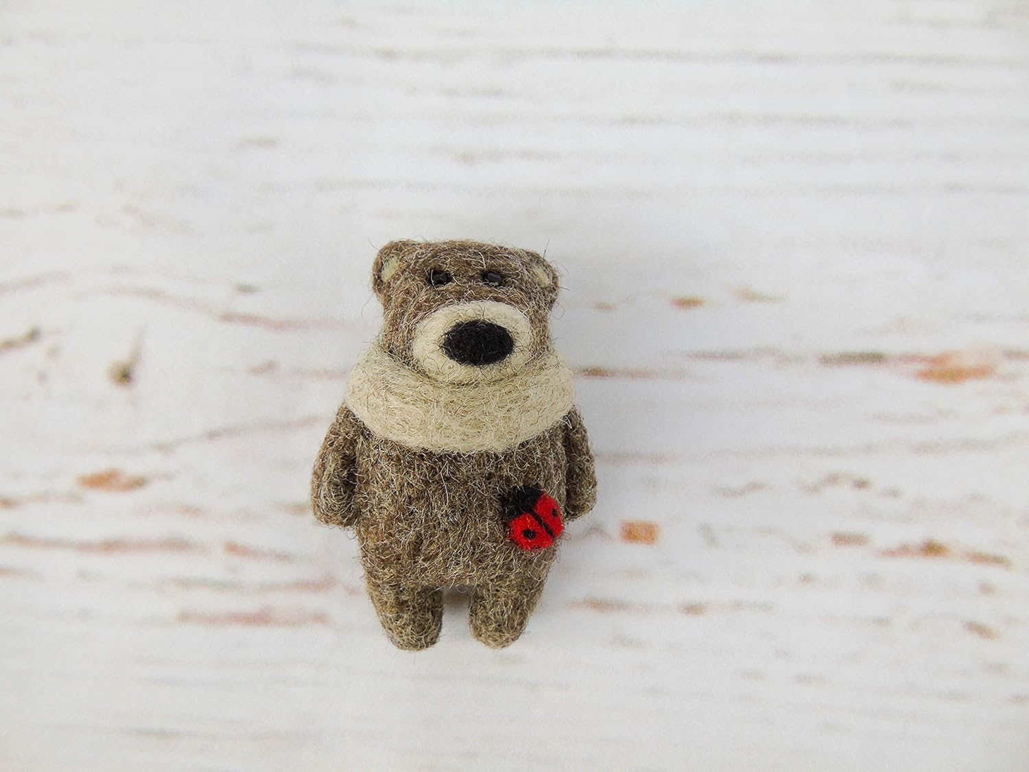 needle felted teddy bear