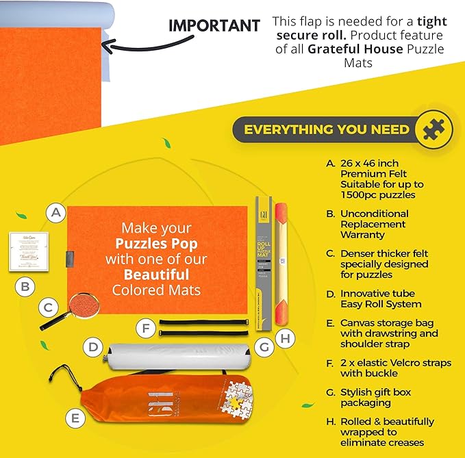 grateful house puzzle mat