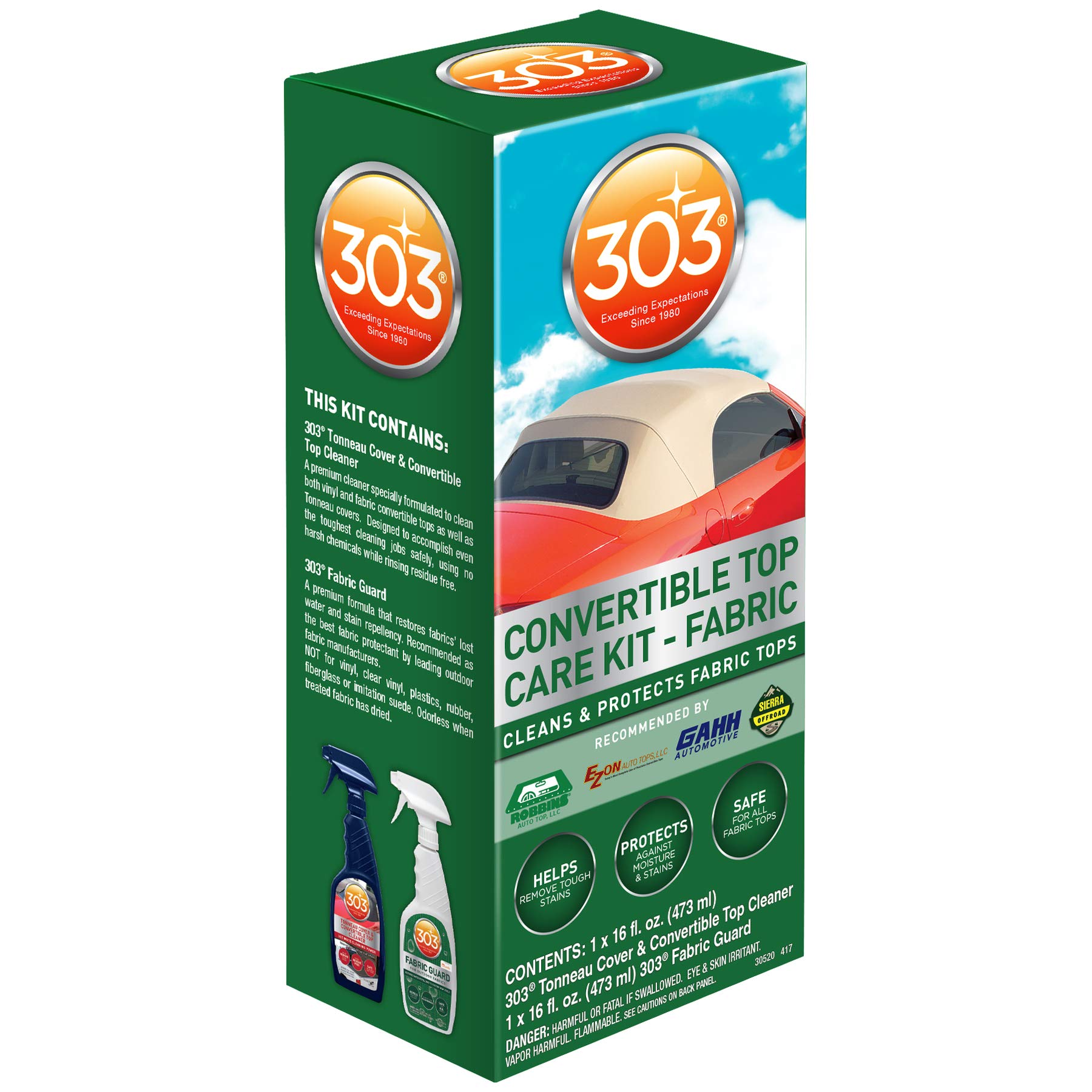 303 Convertible Fabric Top Cleaning and Care Kit Cleans And Protects