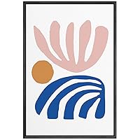 SIGNWIN Framed Canvas Wall Art Boho Decor Illustration Canvas Prints Home Artwork Decoration for Living Room,Bedroom - 16x24 inches