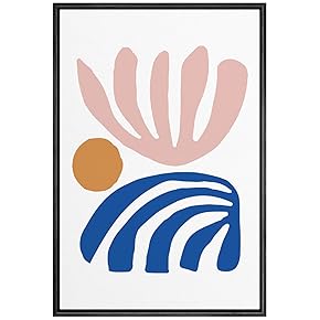 SIGNWIN Framed Canvas Wall Art Boho Decor Illustration...