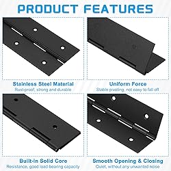 uxcell Piano Hinge, 48" Stainless Steel Continuous