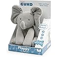 GUND Flappy Elephant Interactive Plush Toy | Sing and Speaking in Italian | Moves Ears | 12" Plush Toy | Soft Toy for Children from 10 Months