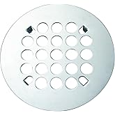 Westbrass Florestone Snap-In Shower Strainer, Polished Chrome, D3191-26