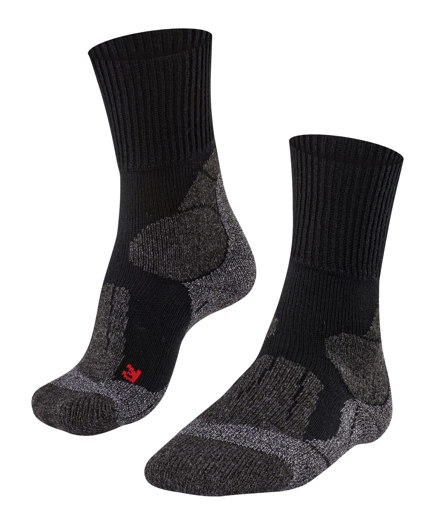 FALKE Women's TK1 Adventure W So Wool Thick Anti-Blister 1 Pair Hiking Socks, Black Black-Mix 3010, 4-5