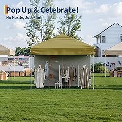 10x10 Pop Up Canopy with One Sidewall - Easy Up