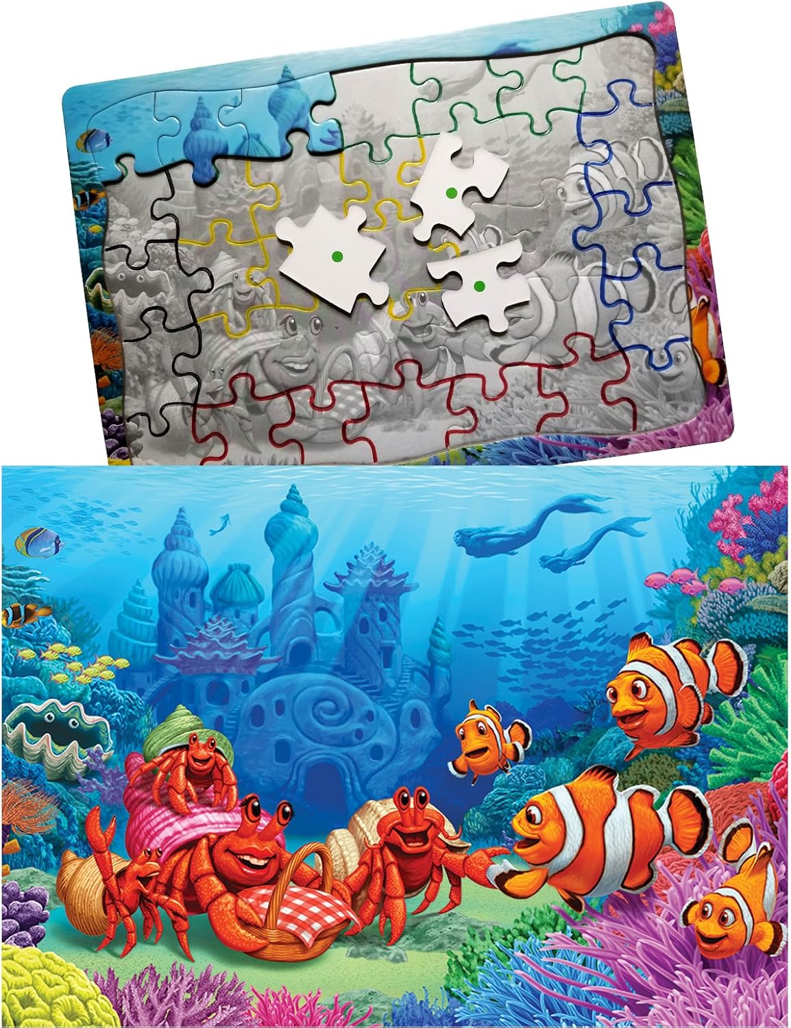 Rompecabezas de 35 Piezas con Lentejuelas para Mantener a los Adultos Mayores ocupados, para