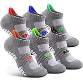 Bigant Kids Athletic Ankle Socks Cushioned Boys Girls Youth School Casual Low Cut Socks Sports Running Arch Support 6 Pairs