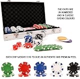 M.Y Texas Holdem Poker Set 300 Piece Aluminium Case 11.5g Chips 2 Decks view 4