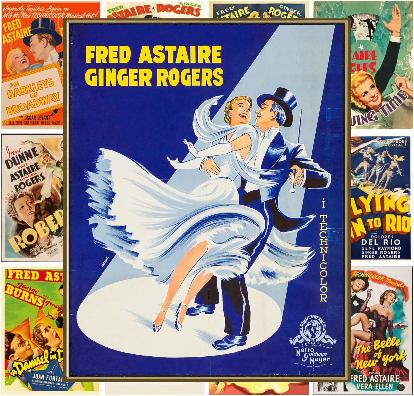 Amazon Com Pixiluv Mini Posters Set 13 Posters 8x11 Fred Astaire And Ginger Rogers Silent Film Movie Posters Reprint Posters Prints