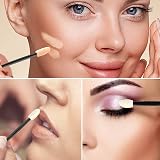 G2PLUS 50PCS Sponge Eyeshadow Applicators Disposable Beige Density 5 cm view 4