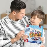 SYNARRY Giant Construction Vehicle Floor Puzzle 70pcs Round Kids 3 8 yrs view 7