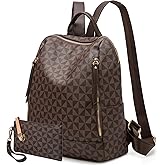 LBiayion Women‘s Backpack Purse Leather Anti-theft Large Fashion Designer Travel Backpack Bag Men's Backpack Shoulder Bags, A-brown
