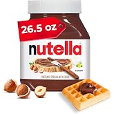 Nutella Creamy Hazelnut Spread with Cocoa, 26.5 oz Jar | Nutella spread is a breakfast favorite for toast and pancakes, on desserts and with snacks
