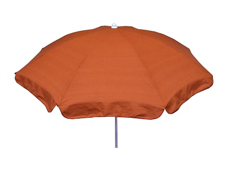 Maffei Art 22 Parasol Rond Diamètre Cm 200 Coton Standard Inclinable Made In Italy Couleur Terracotta